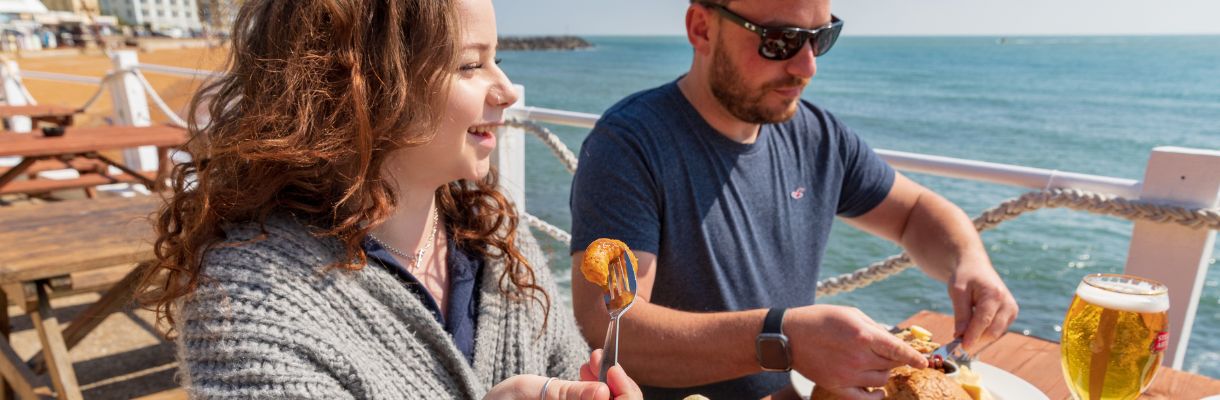 Dining alfresco on the Isle of Wight